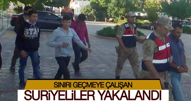 Suriye'den Türkiye'ye geçmeye çalışan 4 Suriyeli yakalandı