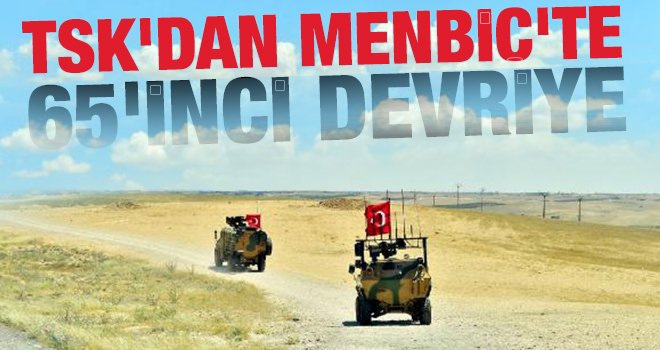 Suriye'nin Menbiç kentinde 65'inci devriye görevi