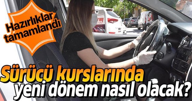 Sürücü kurslarına 'koronavirüs' düzeni...