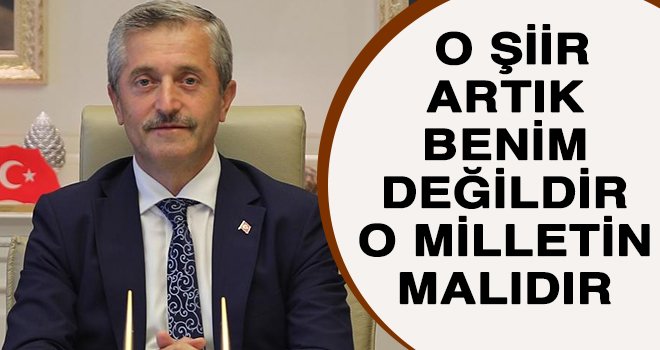 Tahmazoğlu: İstiklal Marşı eşsiz bir destandır