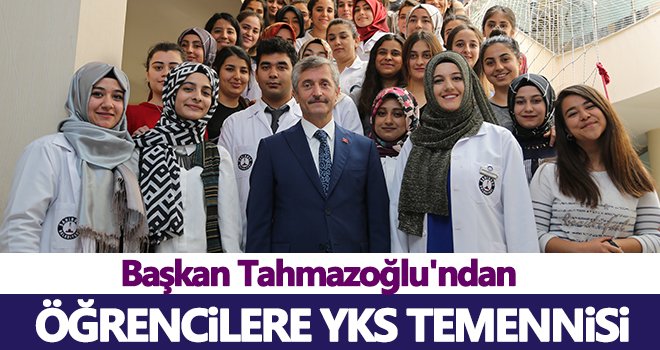 Tahmazoğlu: Öğrencilerimizin her zaman yanında olduk