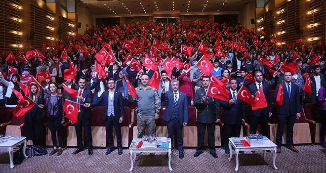 Tahmazoğlu ve Tuğgeneral Ekiyor, öğrencilerle buluştu 