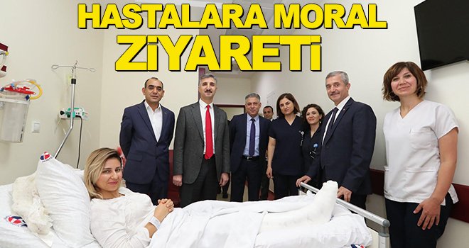 Tahmazoğlu'ndan hastalara ziyaret