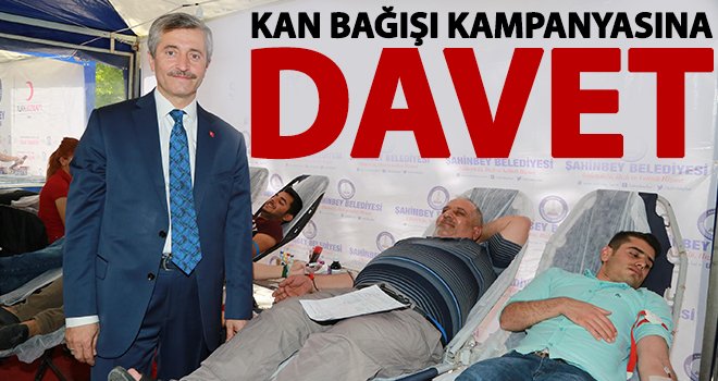 Tahmazoğlu'ndan kan verme kampanyasına davet