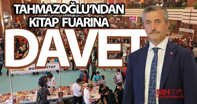 Tahmazoğlu’ndan kitap fuarına davet