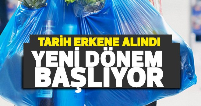 Ücretsiz poşet dönemi sona eriyor!