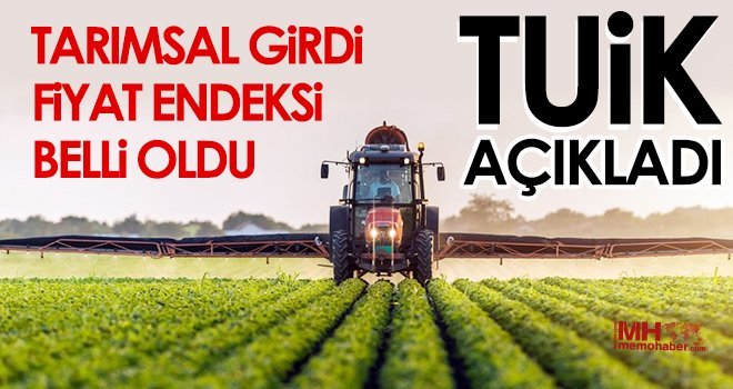 Tarımsal Girdi Fiyat Endeksi belli oldu..