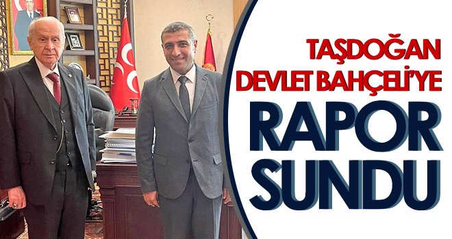 Taşdoğan, Devlet Bahçeli’ye rapor sundu