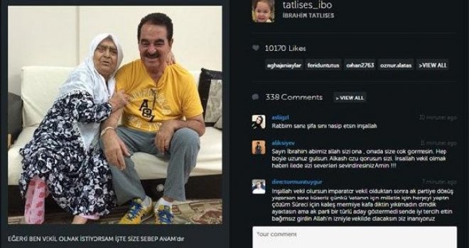 TATLISES VAZGEÇMİYOR: ANNEME AHDIM VAR