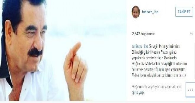 TATLISES'TEN 'BANA OY VERMEYİN' MESAJI...