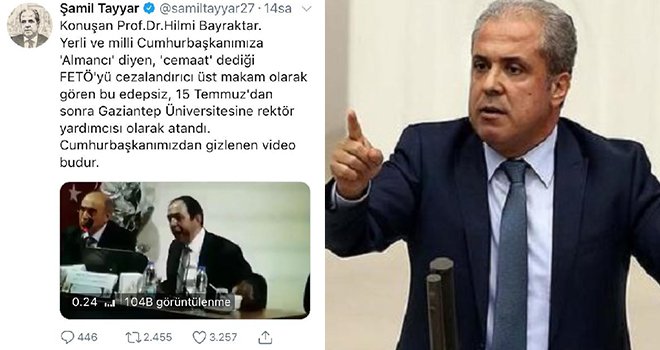 Tayyar, eski rektör yardımcısının Cumhurbaşkanı'nı eleştiren videosunu paylaştı