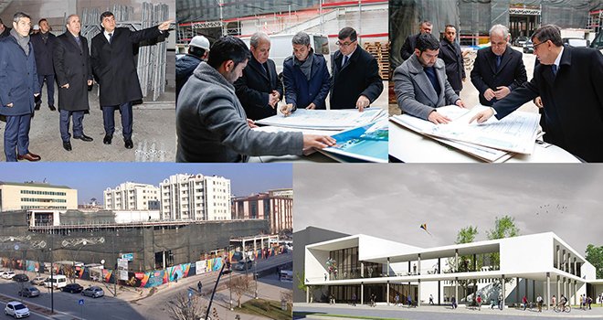 Tayyar ile Fadıloğu, Sanat Merkezi'ni inceledi