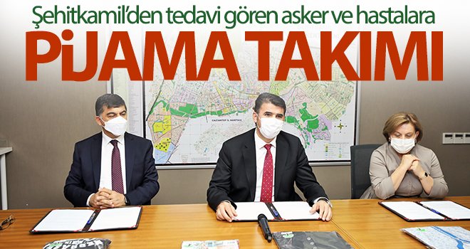 Tedavi gören asker ve hastalara pijama takımı hediye edilecek