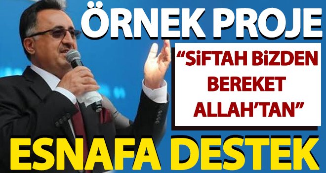 Teke: Esnafımıza destek olmaya devam ediyoruz