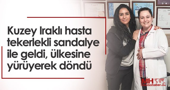 Tekerlekli sandalye ile geldi, ülkesine yürüyerek döndü