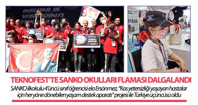 Teknofest’te SANKO Okulları flaması dalgalandı