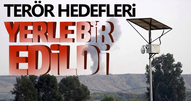 Terör hedefleri yerle bir edildi
