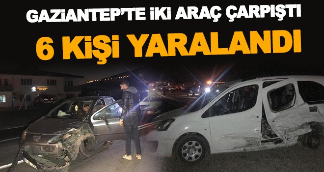 Ticari araç ile otomobilin çarpıştığı kazada 6 kişi yaralandı