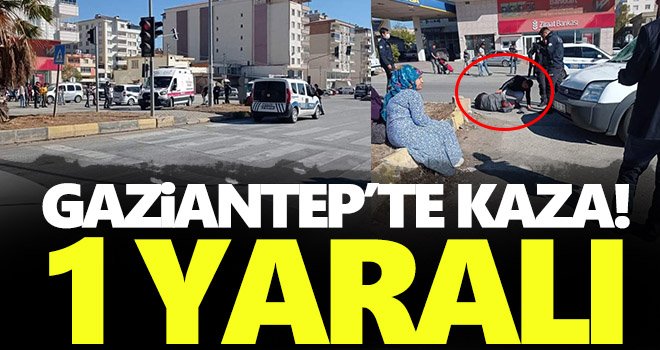 Ticari araç yayaya çarptı: 1 yaralı