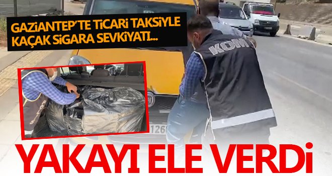 Ticari taksiyle kaçak sigara sevkiyatı KOM’a takıldı