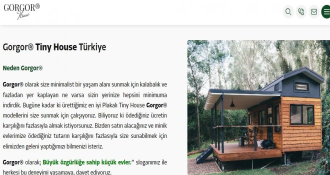 Tiny House ve Prefabrik Ev Sektörünün Parlayan Yıldızı Gorgor