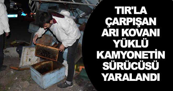 TIR'la kamyonet çarpıştı: Sürücü yaralandı