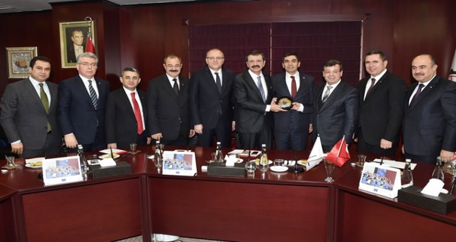 TOBB Başkanı Hisarcıklıoğlu'ndan, GTO'ya ziyaret