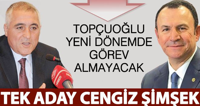 Topçuoğlu, genel kurulda yeniden aday olmayacak