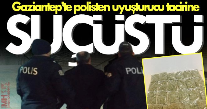 Torbacının evinden ve üzerinden 1.5 kilo esrar çıktı