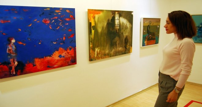 Trabzonlu ressamlar Gaziantep'te sergi açtı 