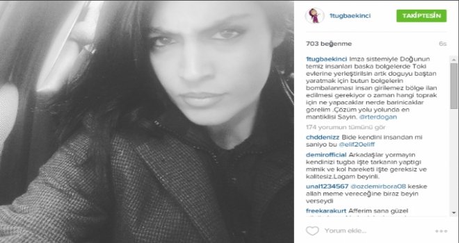 TUĞBA EKİNCİ'NİN PAYLAŞIMI OLAY OLDU