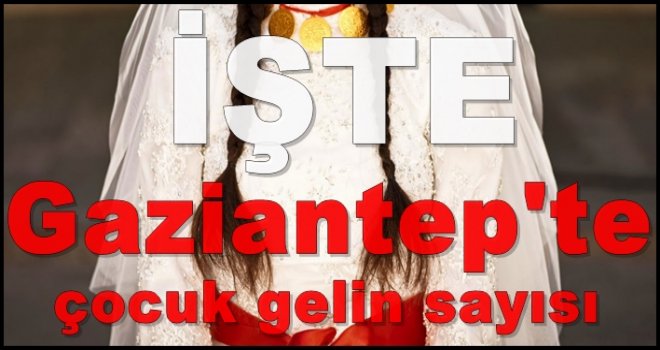 TÜİK açıkladı... İşte Gaziantep'teki çocuk gelin sayısı!..