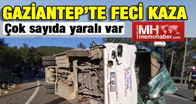 Tur midibüsü, otomobile çarptı: 26 yaralı