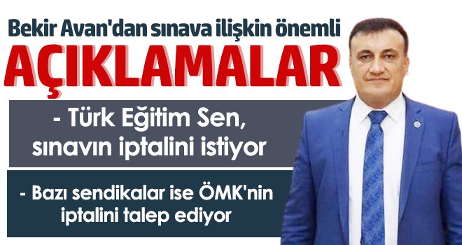 Türk Eğitim Sen'den uzmanlık ve başöğretmenlik sınavı ile ilgili açıklama