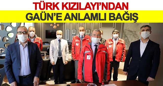 Türk Kızılay’dan GAÜN'e tıbbi malzeme bağışı
