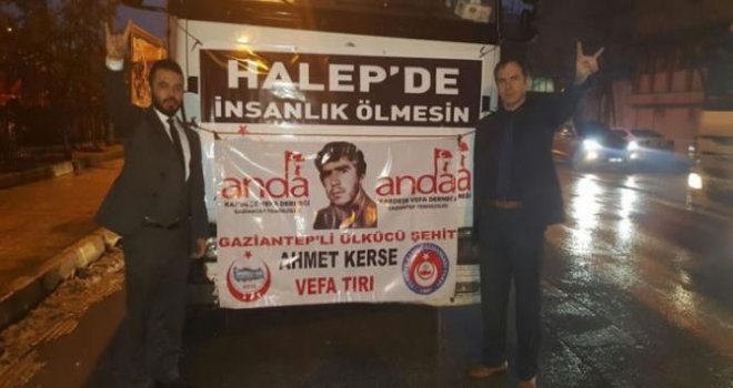 TÜRKAV Gaziantep Şubesi’nden Halep’e yardım eli