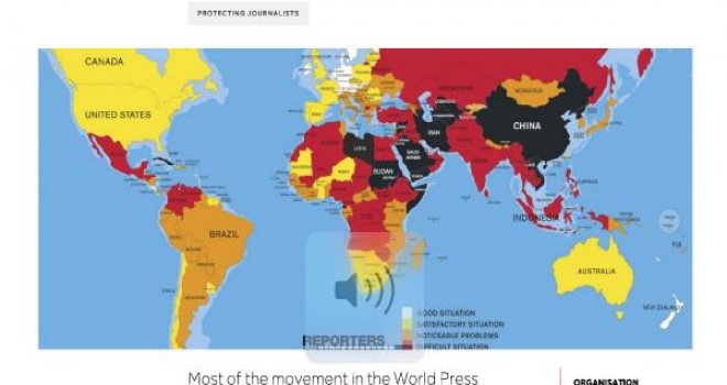Türkiye, basın özgürlüğü konusunda 180 ülke içinde 151. sırada