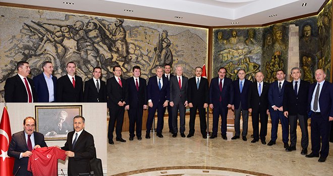 Türkiye Futbol Federasyonu Heyetinden Vali Yerlikaya’ya Ziyaret