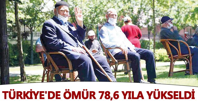 Türkiye'de beklenen ömür süresi 78,6 yıl...