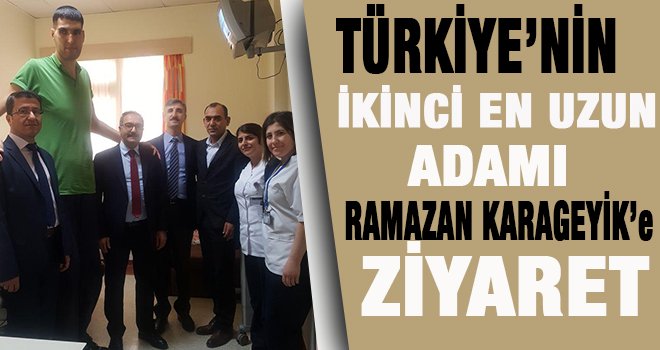 Türkiye'nin en uzun adamı Karageyik'e ziyaret