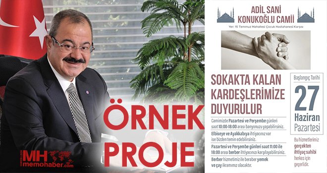 Türkiye'ye örnek olacak proje
