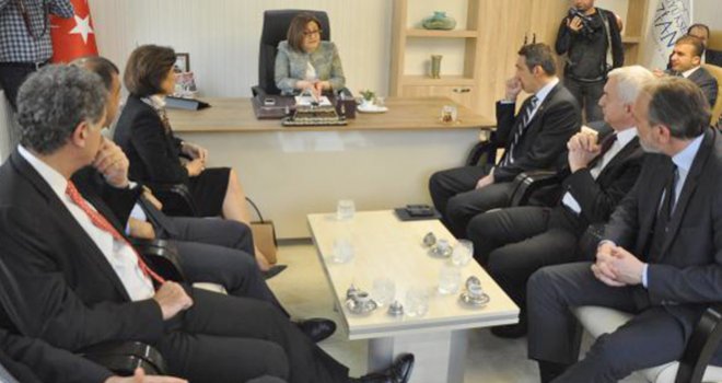 TÜSİAD heyetinden Fatma Şahin'e ziyaret