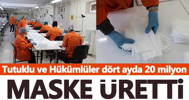 Tutuklu ve hükümlülerden koronavirüs mücadelesine destek