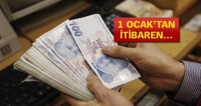 Ücretli çalışanlar dikkat! 1 Ocak'tan itibaren...