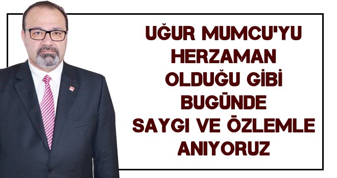 Uğur Mumcu’nun aramızdan ayrılışının 26. yıl dönümü