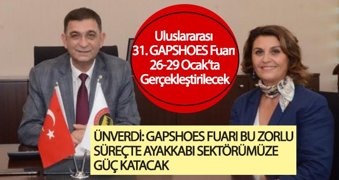 Uluslararası 31. GAPSHOES Fuarı 26-29 Ocak’ta gerçekleştirilecek