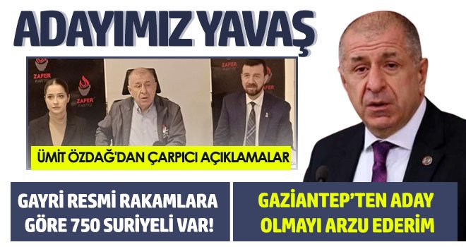 Ümit Özdağ'dan çarpıcı açıklamalar... 