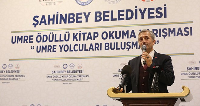 Umre’den dönen öğrenciler ve aileleri Gaziantep protokolü ile bir araya geldi