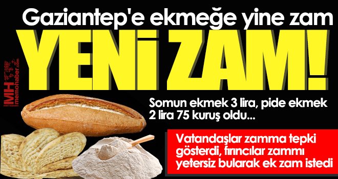 Un fiyatlarındaki artış ekmek fiyatlarını uçurdu