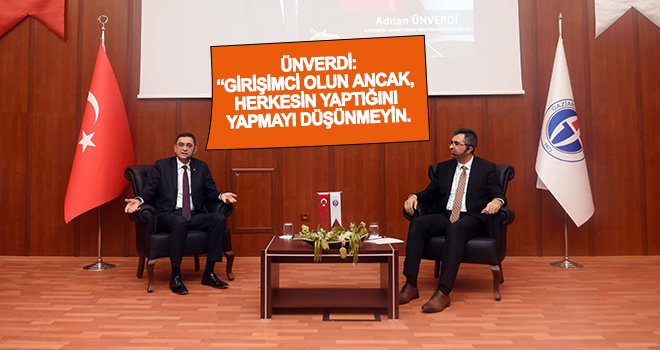 Ünverdi, tecrübelerini öğrencilerle paylaştı